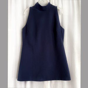 Black Halo women' s top, very dark navy-blue, size 6. Sleeveless, nice, elegant